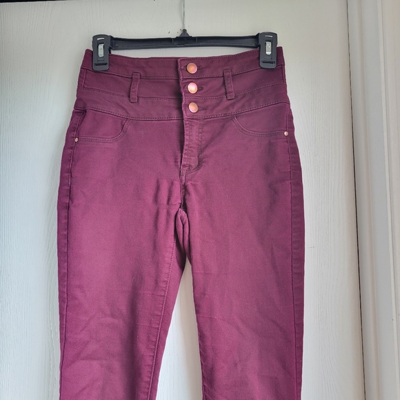 Maroon skinny pants - Picture 2 of 6